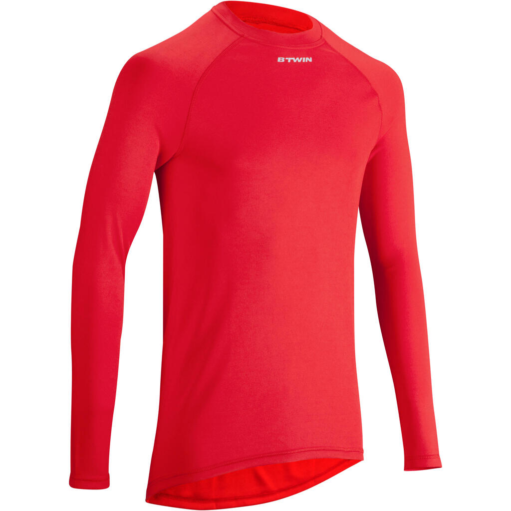 100 cycling long-sleeved base layer - red