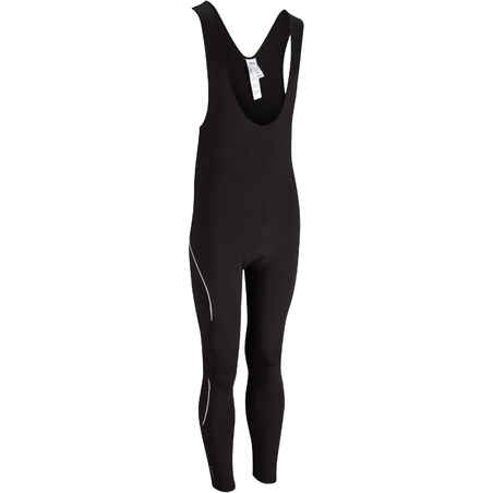 COLLANT BRETELLES VELO HOMME 300 NOIR