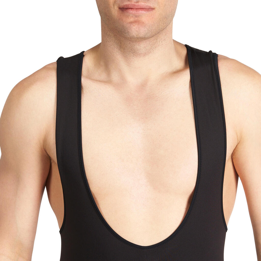 COLLANT BRETELLES VELO HOMME 300 NOIR