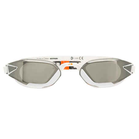 900 B-FAST Swimming Goggles - White Silver, Mirror Lenses