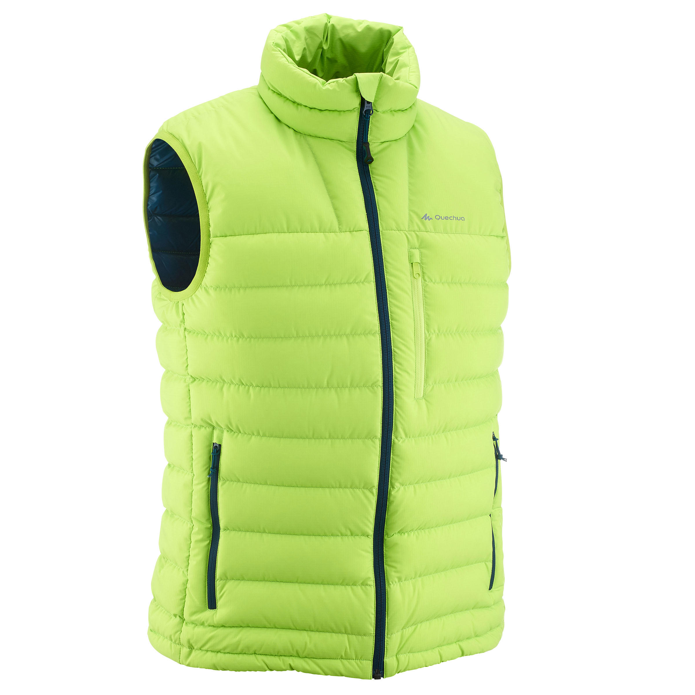 FORCLAZ Full Down Xwarm Men's Hiking Gilet (Sleeveless Padded Jacket) - Yellow