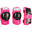 Set 3x2 protections roller skate trottinette enfant BASIC rose