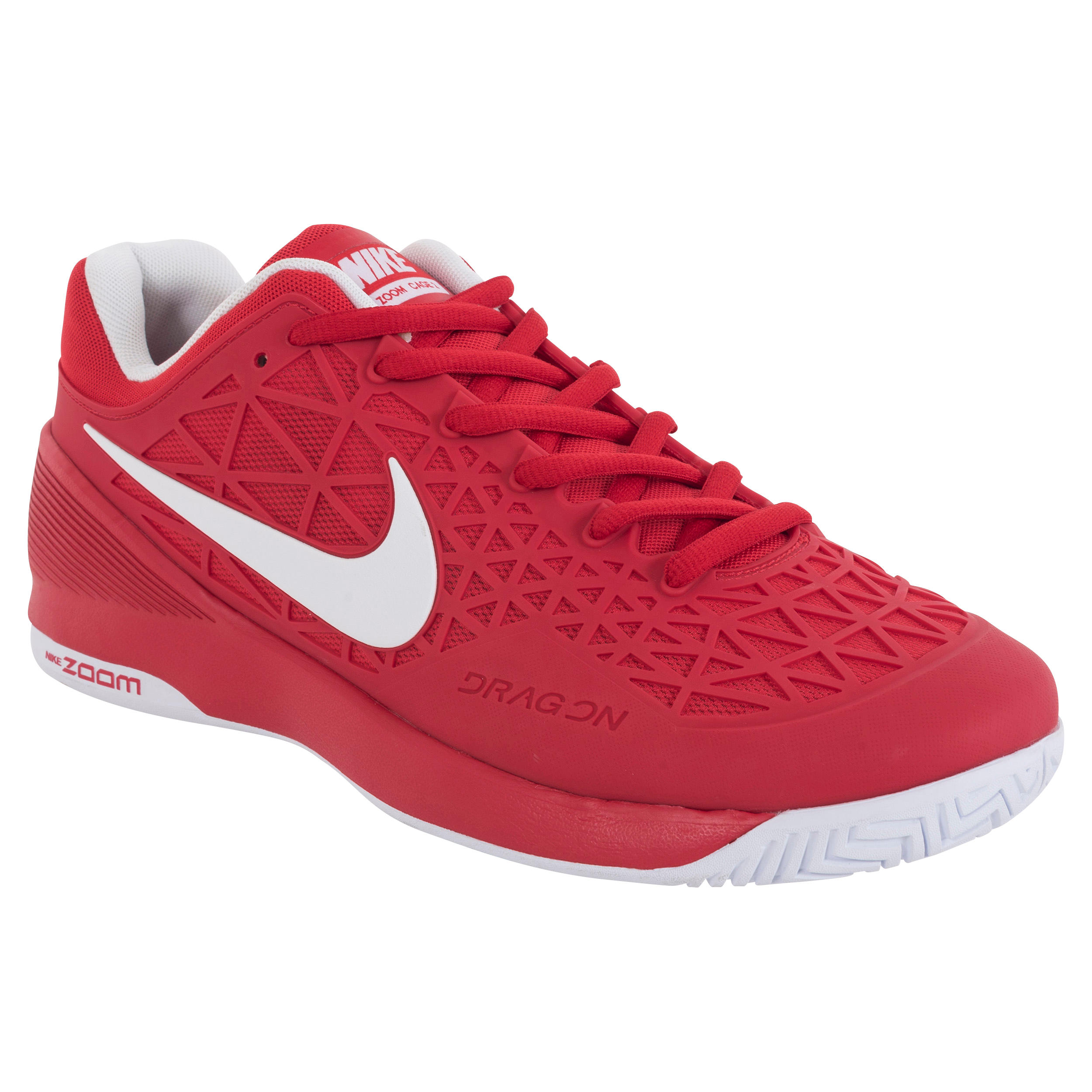 NIKE Zoom Cage 2 Tennis Shoes - Red / White