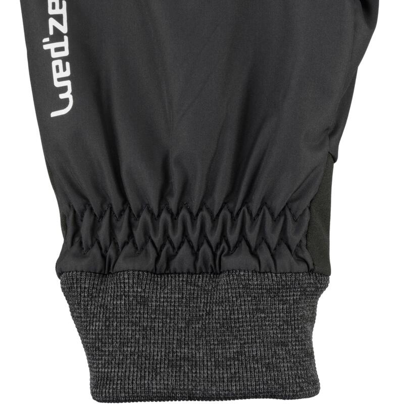 WARM FIT ADULT DOWNHILL SKIING GLOVES - BLACK