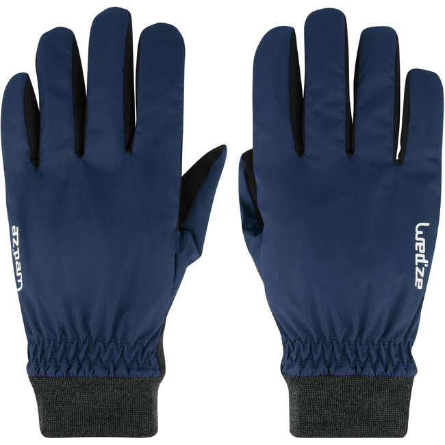 WEDZE ADULT DOWNHILL SKIING GLOVES WARM FIT BLUE Decathlon