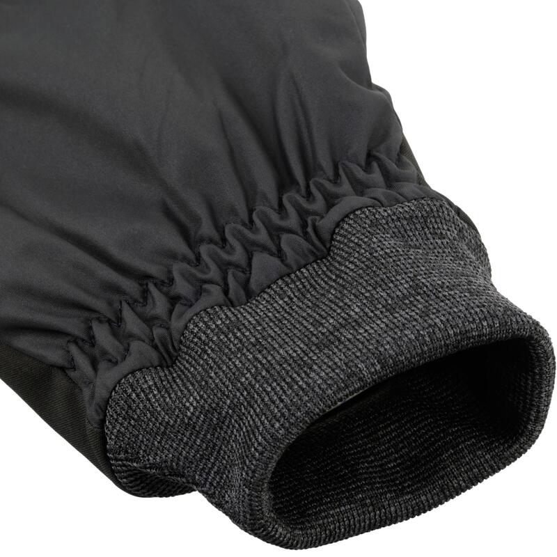 WARM FIT ADULT DOWNHILL SKIING GLOVES - BLACK