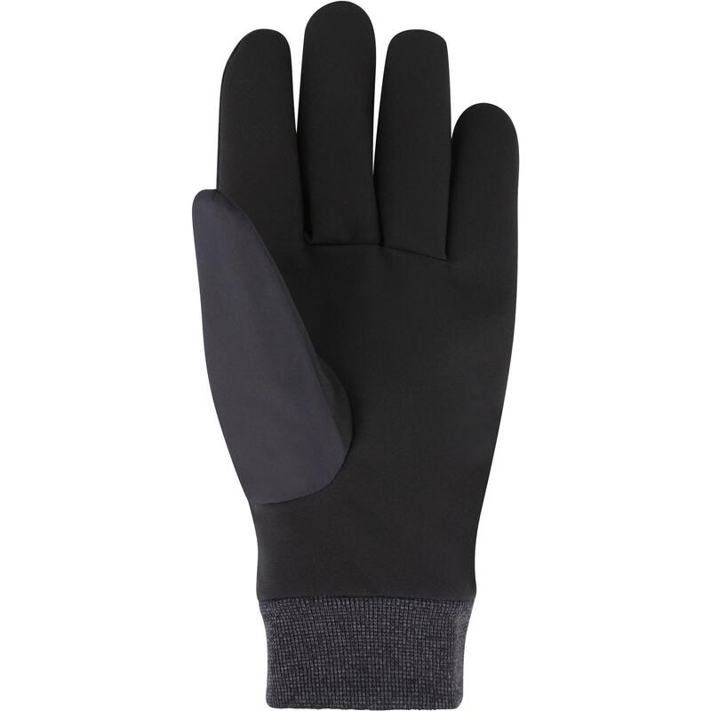 WARM FIT ADULT DOWNHILL SKIING GLOVES - BLACK