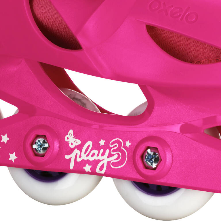 Play 3 Inline Skate Anak - Pink/Ungu