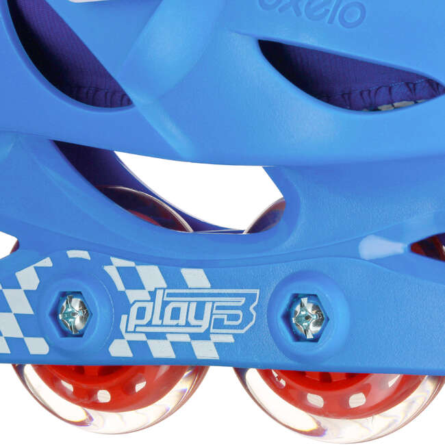 Inline Skates Inliner Play 3 Kinder blau/rot OXELO Decathlon Österreich