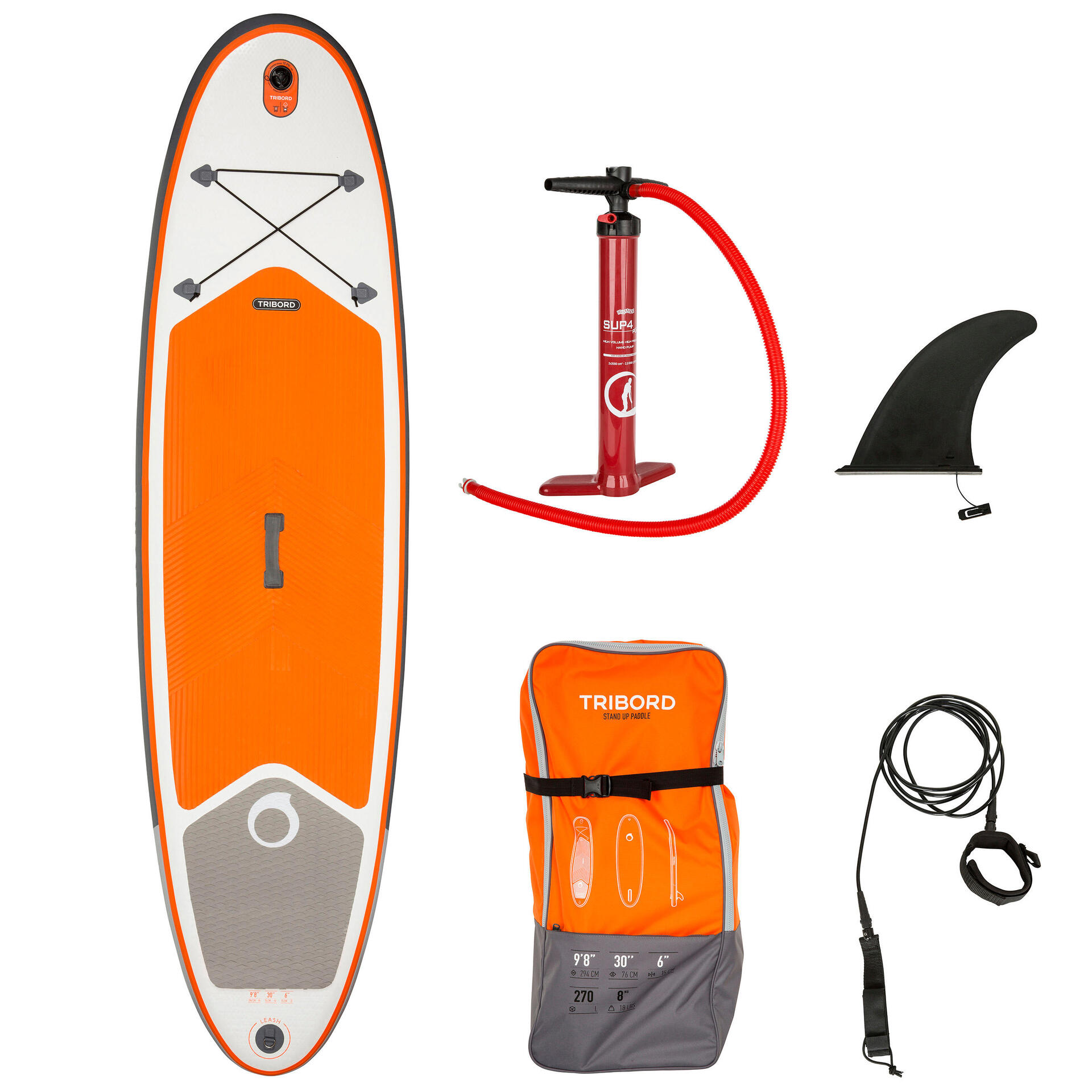 STAND-UP PADDLE AUFBLASBAR ALLROUND X100: Anleitung, Reparatur, Ersatzteile