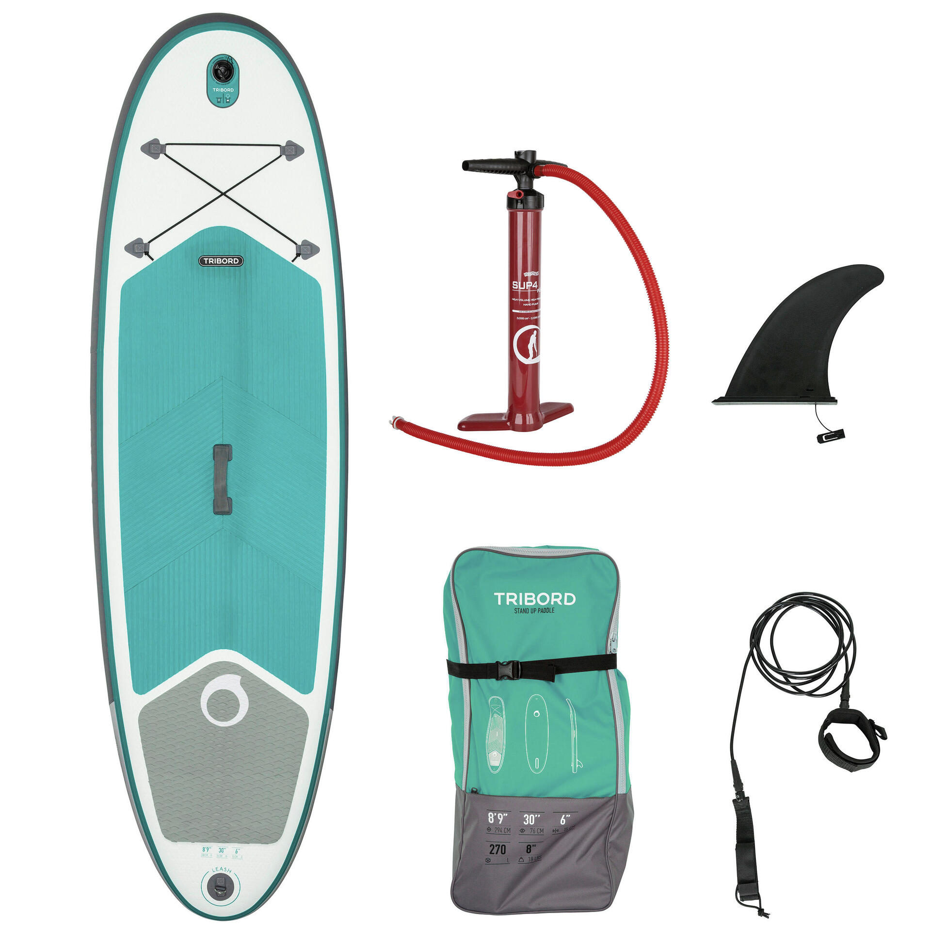 STAND-UP PADDLE AUFBLASBAR ALLROUND X100: Anleitung, Reparatur, Ersatzteile