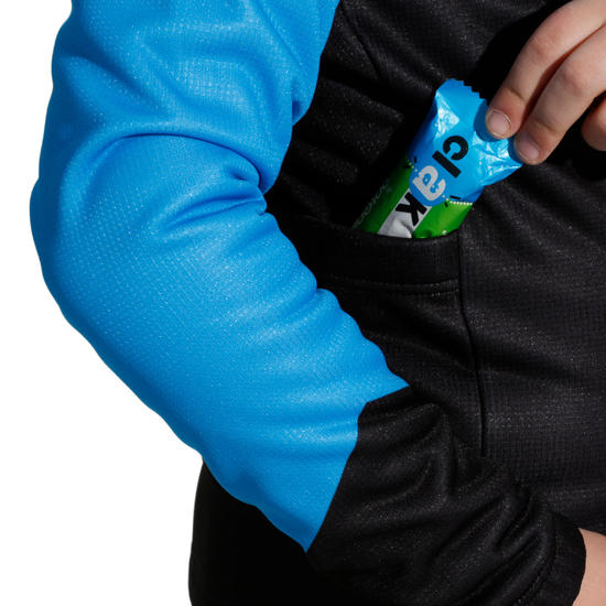 VESTE VELO 500 ENFANT NOIR BLEU VESTE VELO 500 ENFANT NOIR BLEU