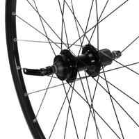 Rear Wheel 27.5x19c Double-Wall Rim Disc Brakes & Cassette Mountain Bike - Black