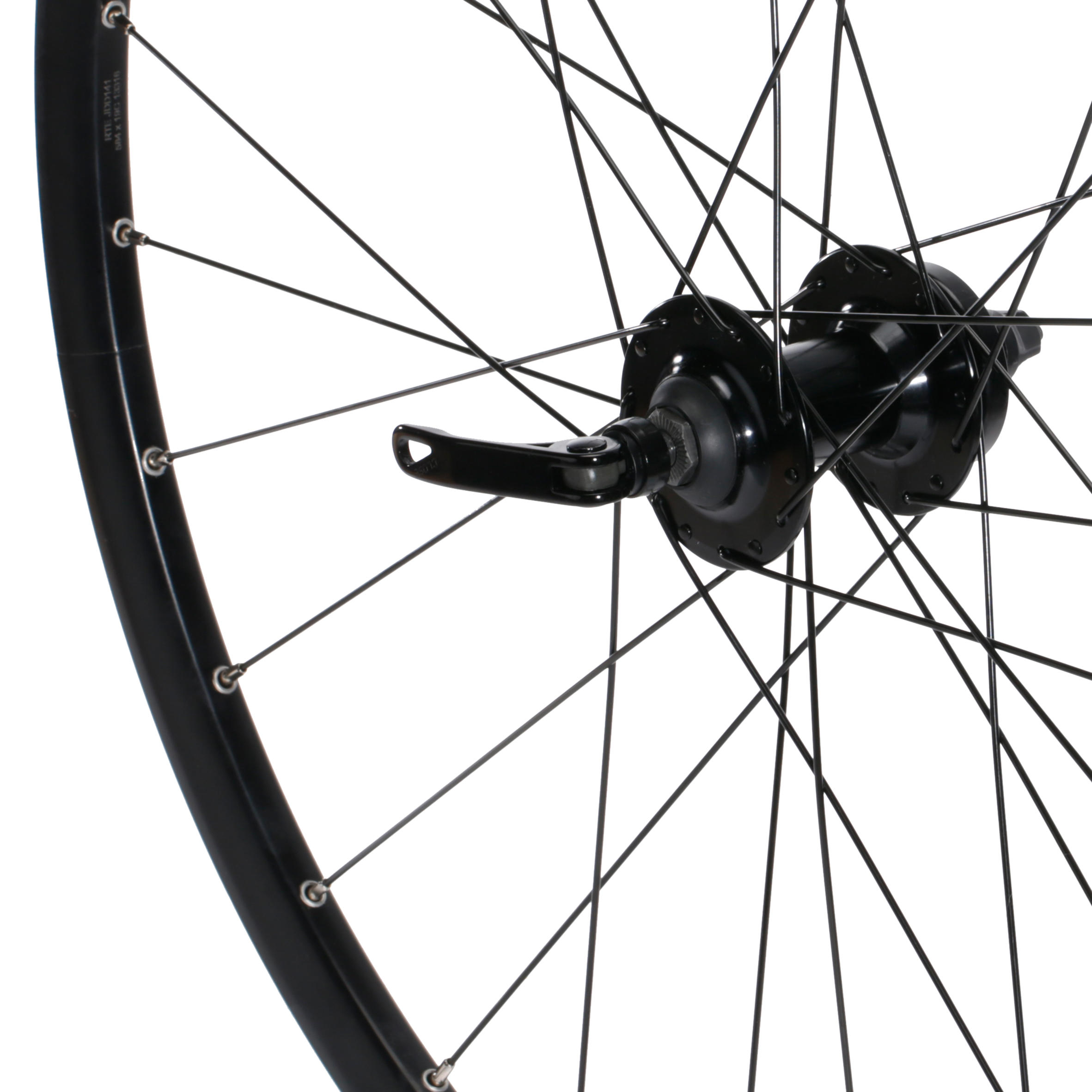 ROUE VÉLO M AVANT 27,5" DOUBLE PAROI DISQUE NOIRE - ROCKRIDER