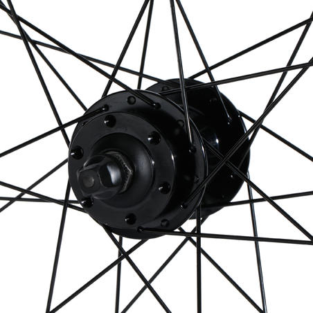 Переднє колесо для MTB з подвійним ободом 27,5" і з дисковими гальмами - Чорне