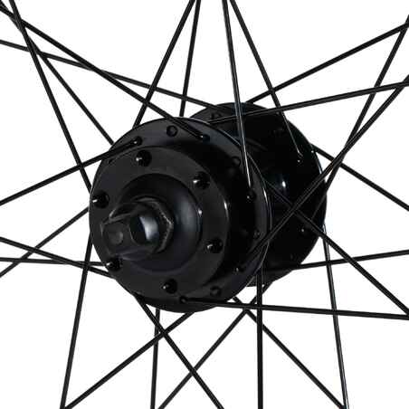 אופני הרים 27.5" גלגל קדמי עם דיסק דופן כפולה - שחור