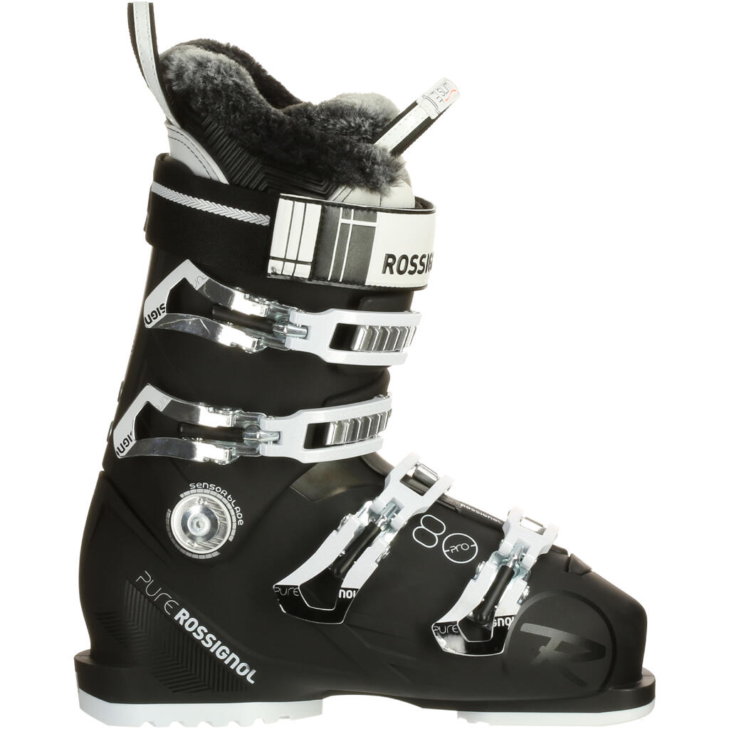 Črni ženski smučarski čevlji ROSSIGNOL PURE PRO 80