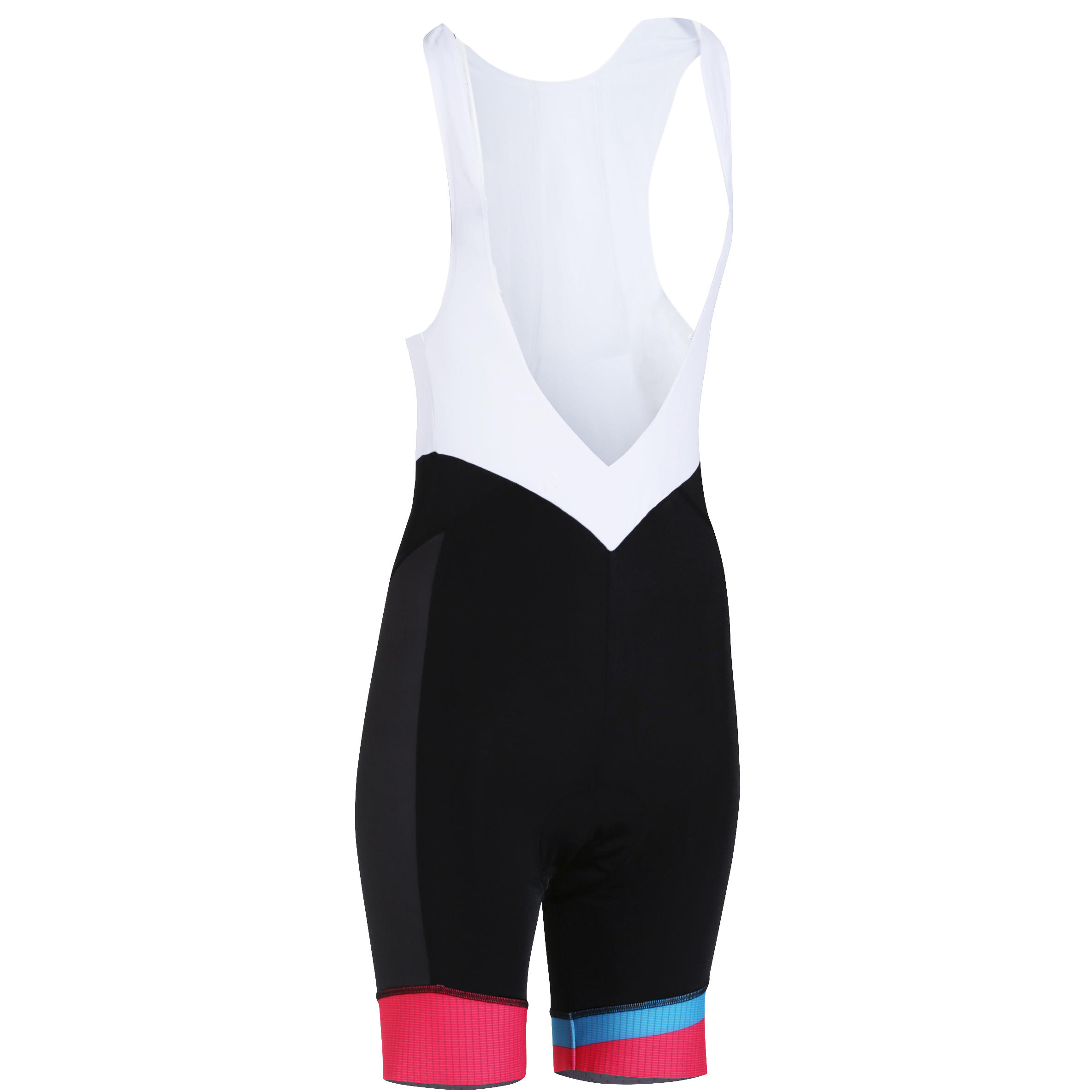 VAN RYSEL 700 Women's Cycling Bib Shorts - Black/Pink