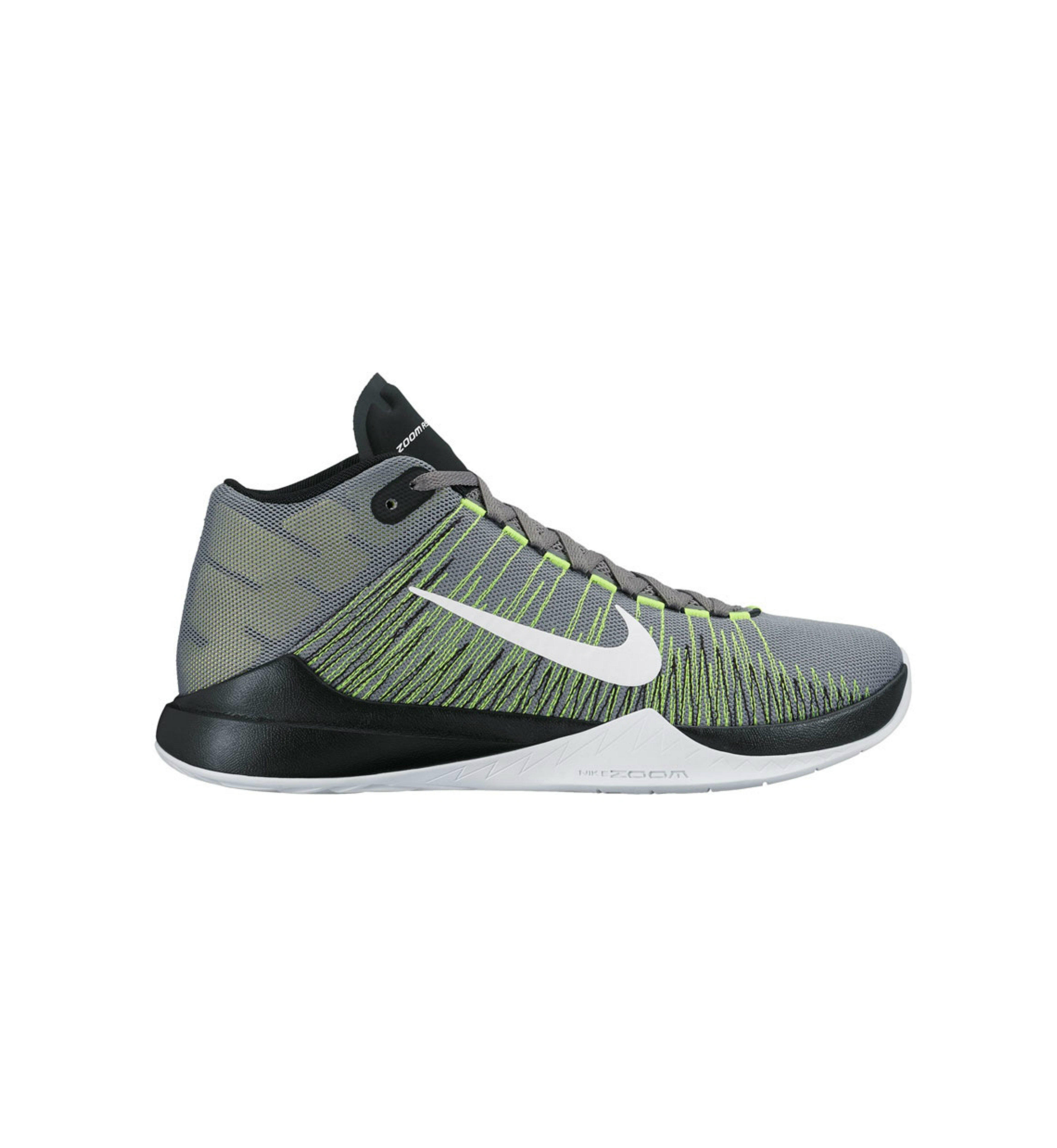 Zoom Ascention Adult Basketball Shoe Yellow Decathlon