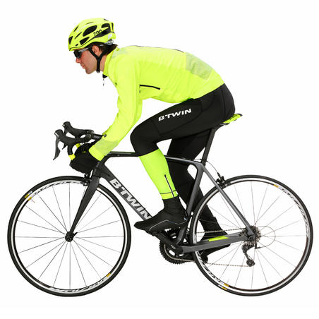 Куртка 520 для шосейного велоспорту, на холодну погоду - Неоново-жовта