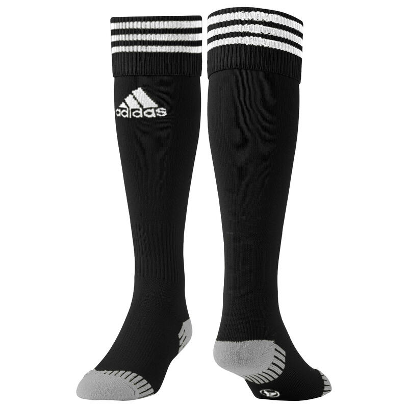 Chaussette football adulte Adisock noir blanc