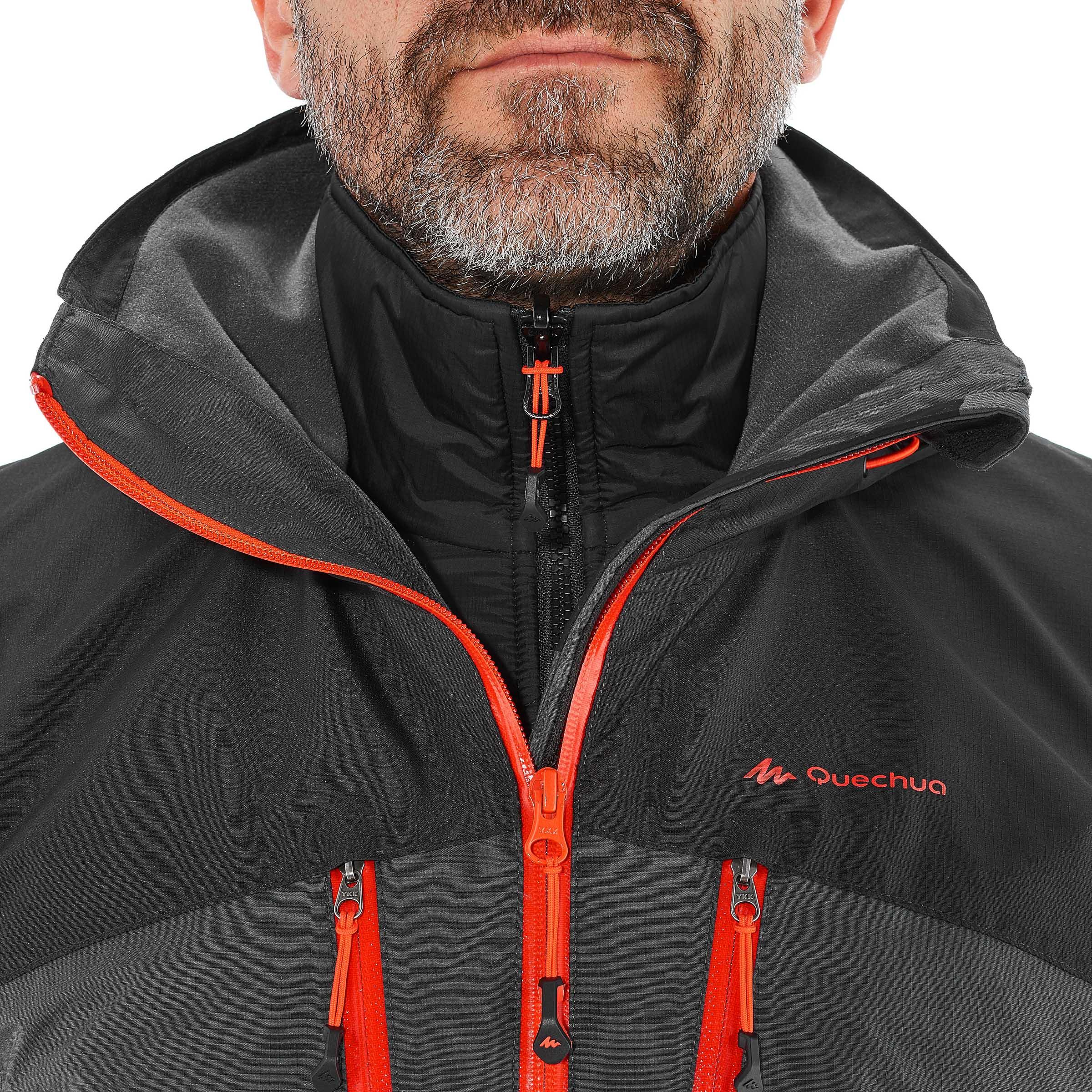 trekking jacket Rainwarm 500 3 in 1 men 