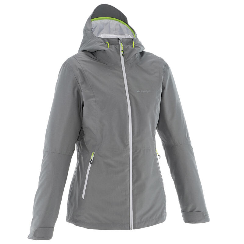 Waterdichte 3-in-1-jas voor wandelen dames SH500 Mountain -10°C zwart