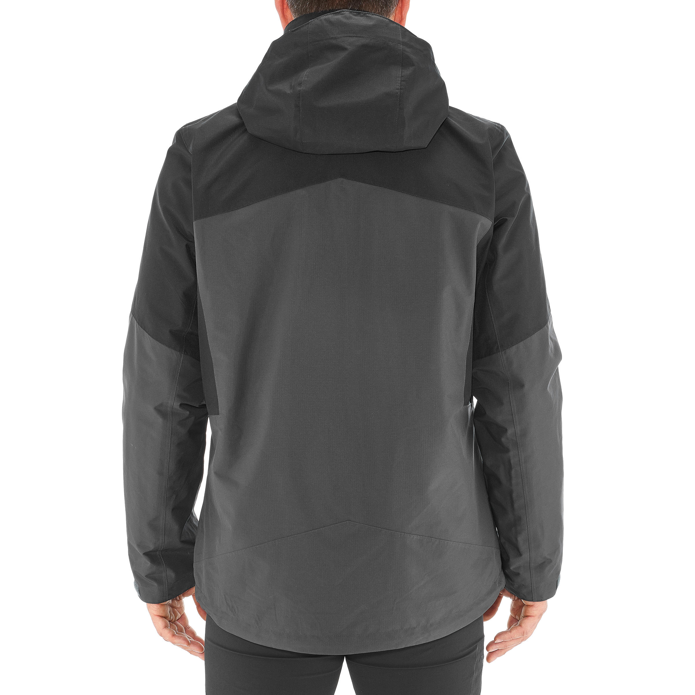Trekking 3in1 Padded Jacket Rainwarm 500 Black