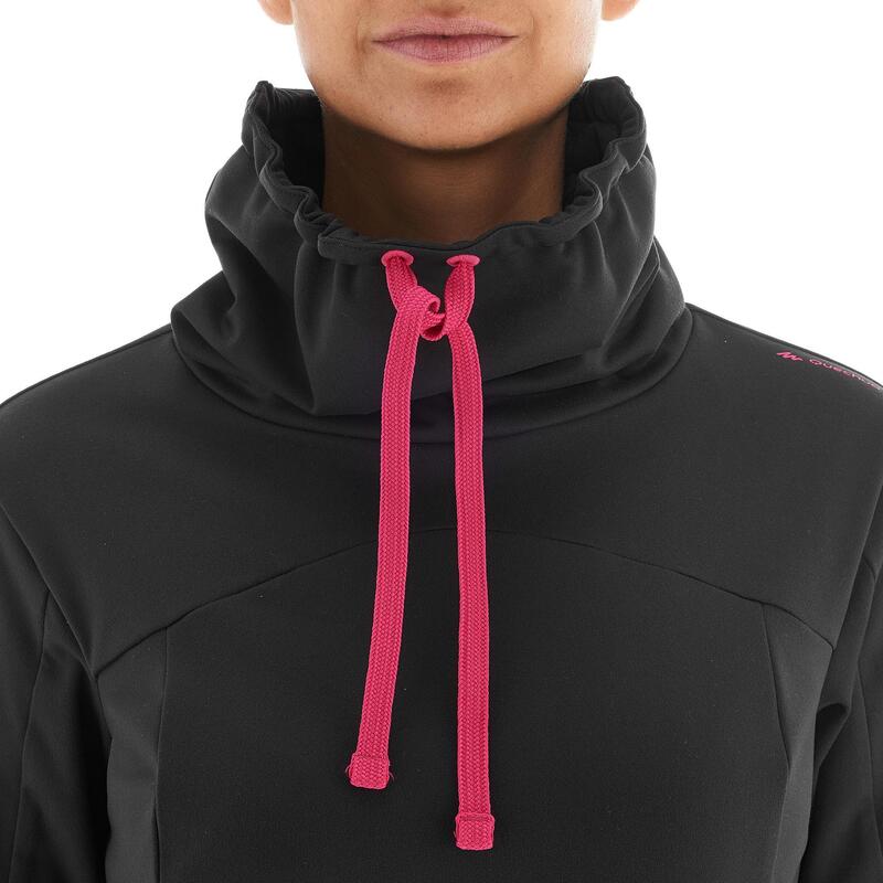 Kadın Uzun Kollu Outdoor Tişört - Siyah - SH100 Warm