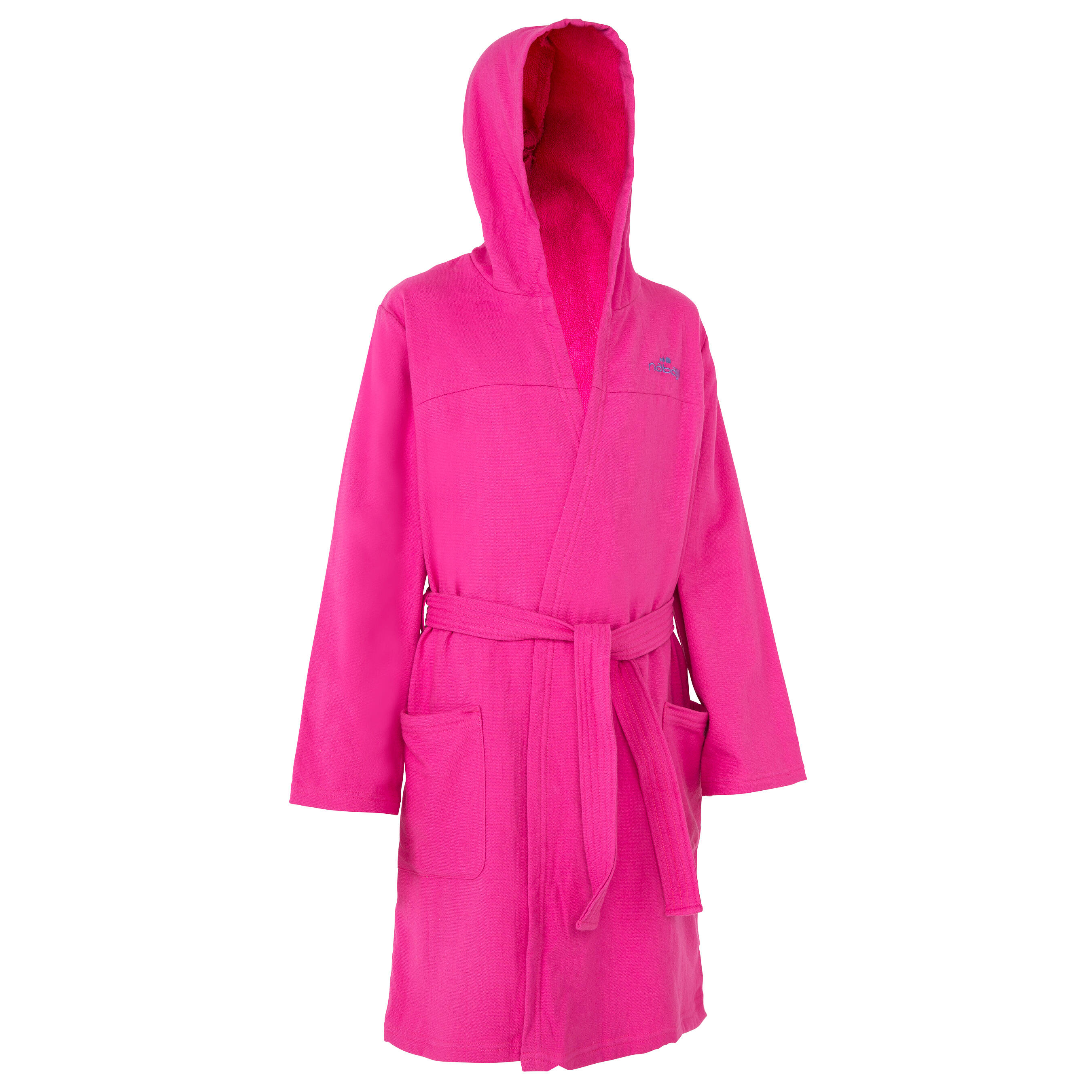 Nabaiji Lichte Katoenen Kinder Badjas Met Bindceintuur Zakken En Capuchon nabaiji kopen in de aanbieding