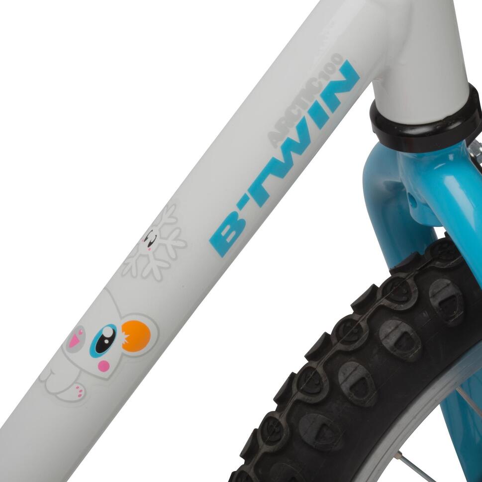 Rower dziecięcy Btwin 100 Arctic 14 cali BTWIN Decathlon