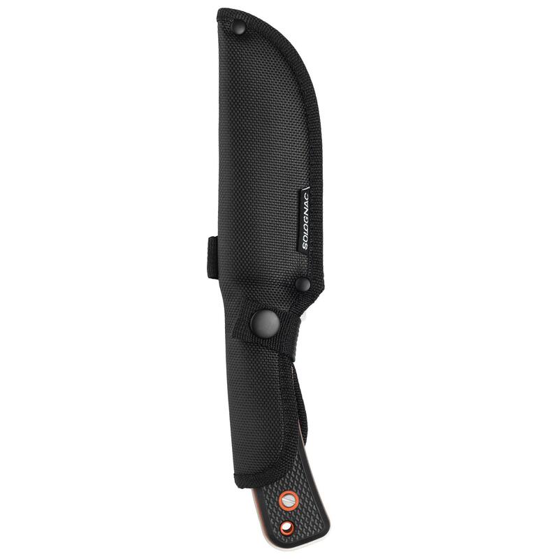 Couteau Chasse Fixe 13cm Grip noir Sika 130