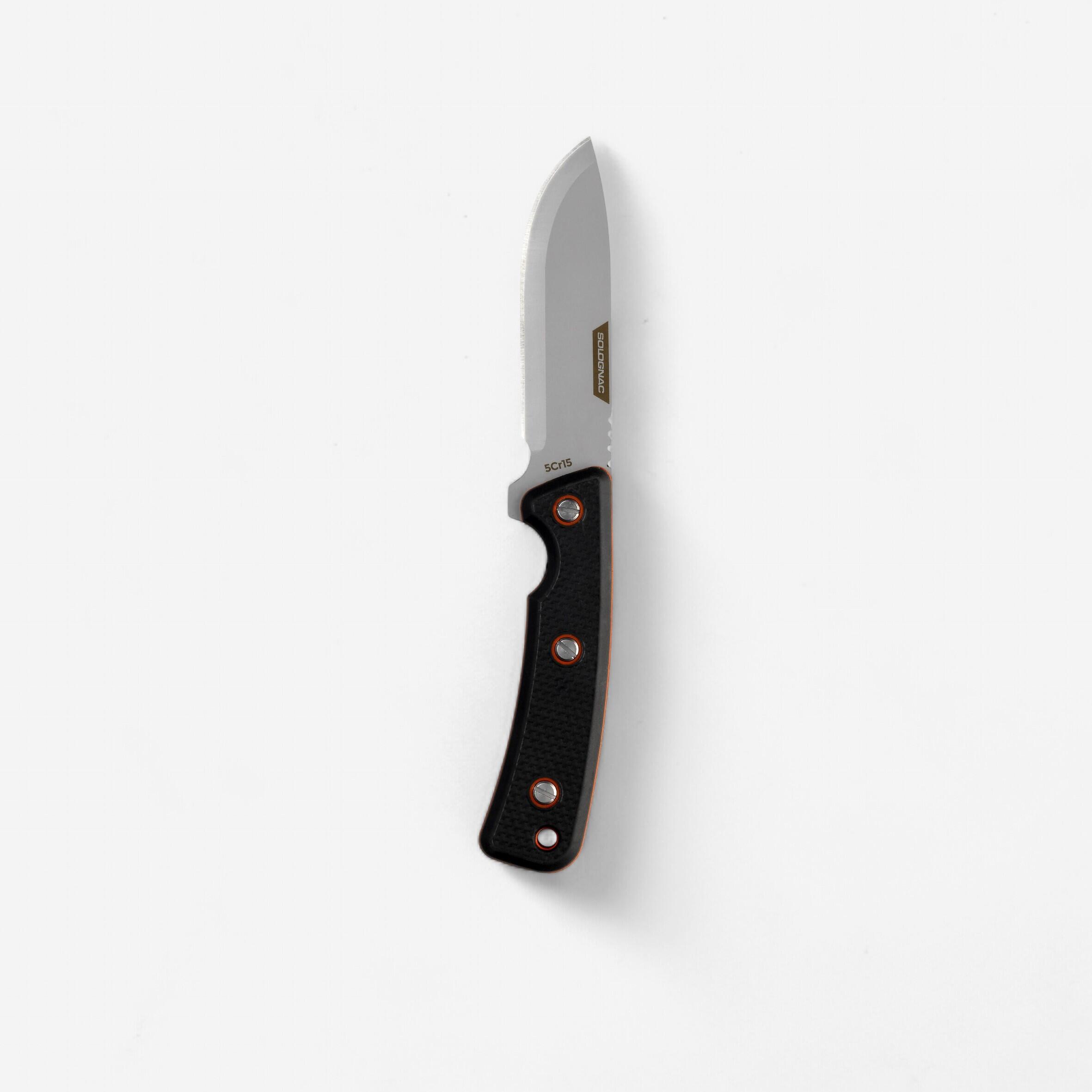 Lovecký nůž s pevnou čepelí 9 cm Sika 90 Grip černý 2/8