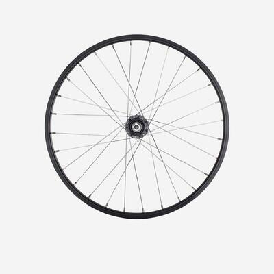 Achterwiel van 20 inch kinderfiets geschikt voor freewheel zwart