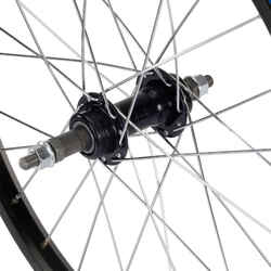 Kids Rear Wheel 20" Freewheel - Black