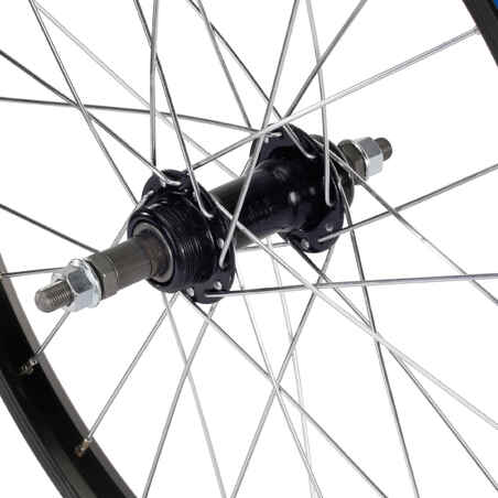 Kids Rear Wheel 20" Freewheel - Black