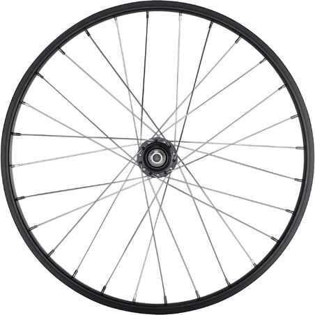 Kids Rear Wheel 20" Freewheel - Black