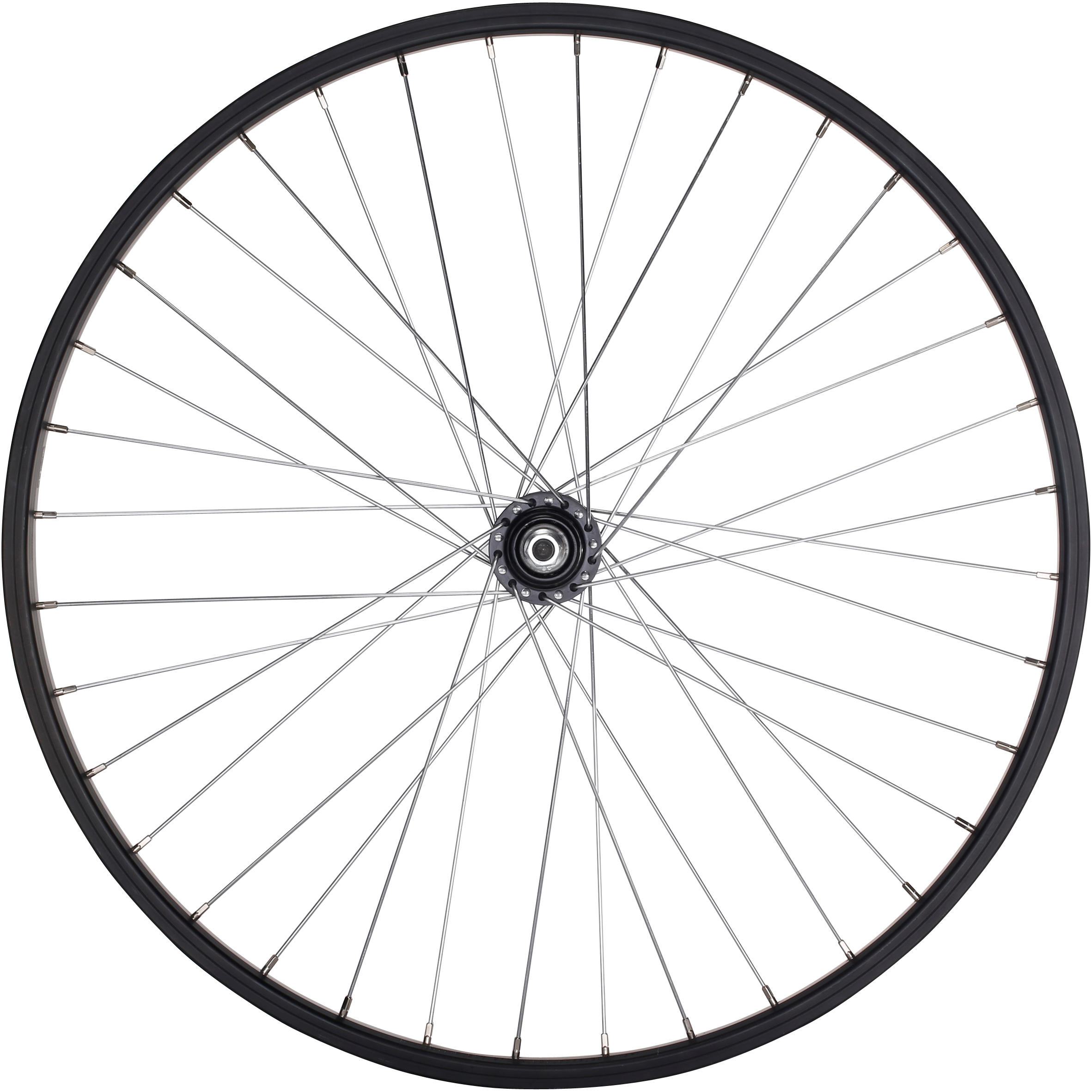 Roue velo enfant 24 arriere simple paroi roue libre a ecrous noir BTWIN Decathlon