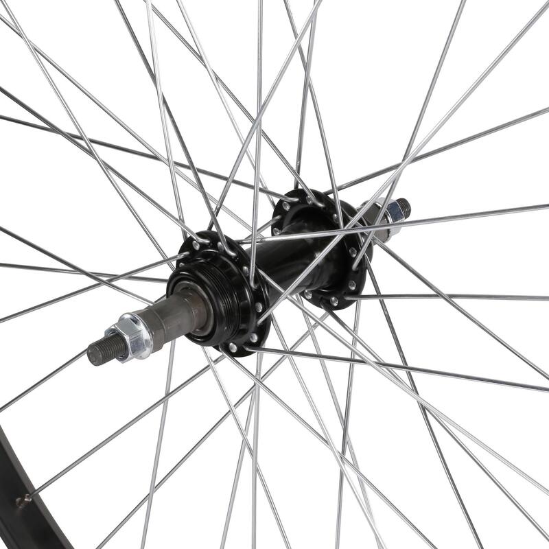 Rueda bicicleta niños 24" trasera pared simple rueda libre tuercas negro 