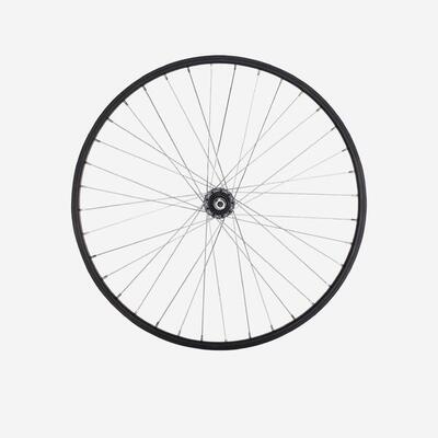 Ruota posteriore bici bambino 24" parete semplice ruota libera a dado nera