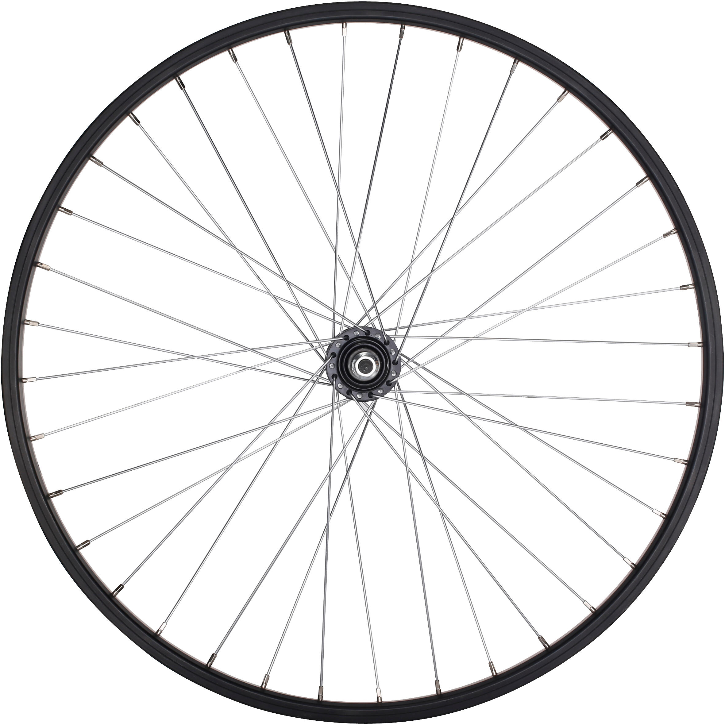 Child's 24" rear single-wall freewheel with lug nuts black