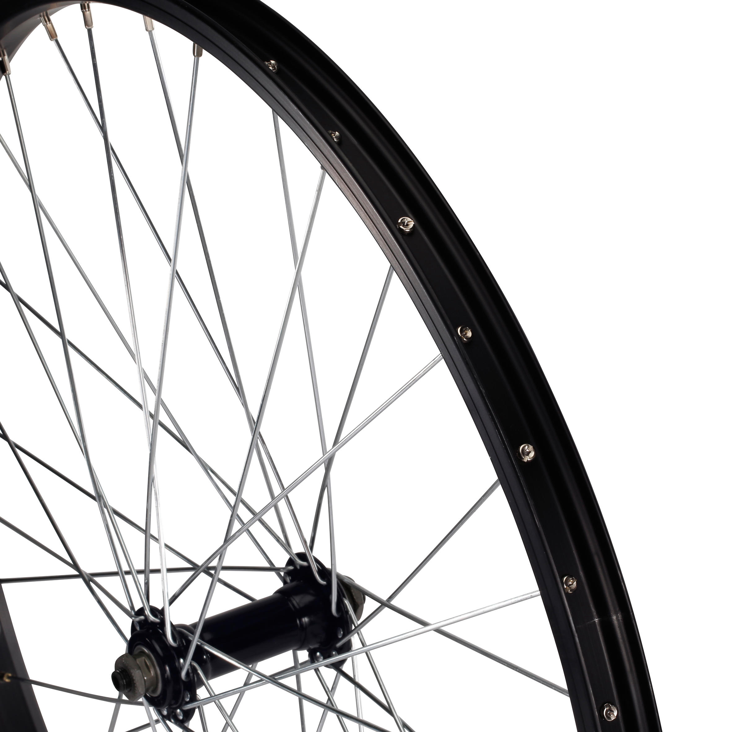 Voorwiel voor kinderfiets 24" enkelwandig snelspanner 3/5