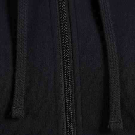 520 Women's Pilates & Gentle Gym Hooded Jacket - Black