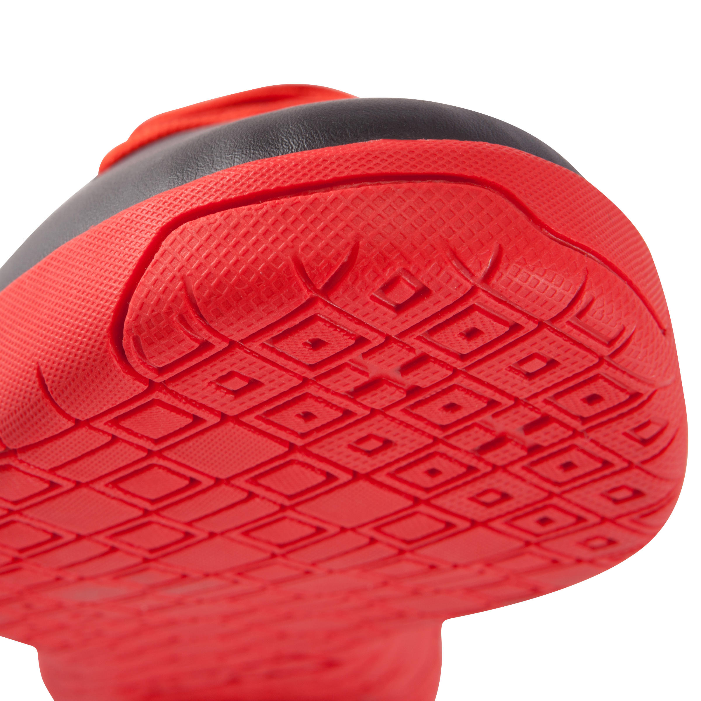 First 100 Sala Adult Futsal Trainers - Black/Red 8/14