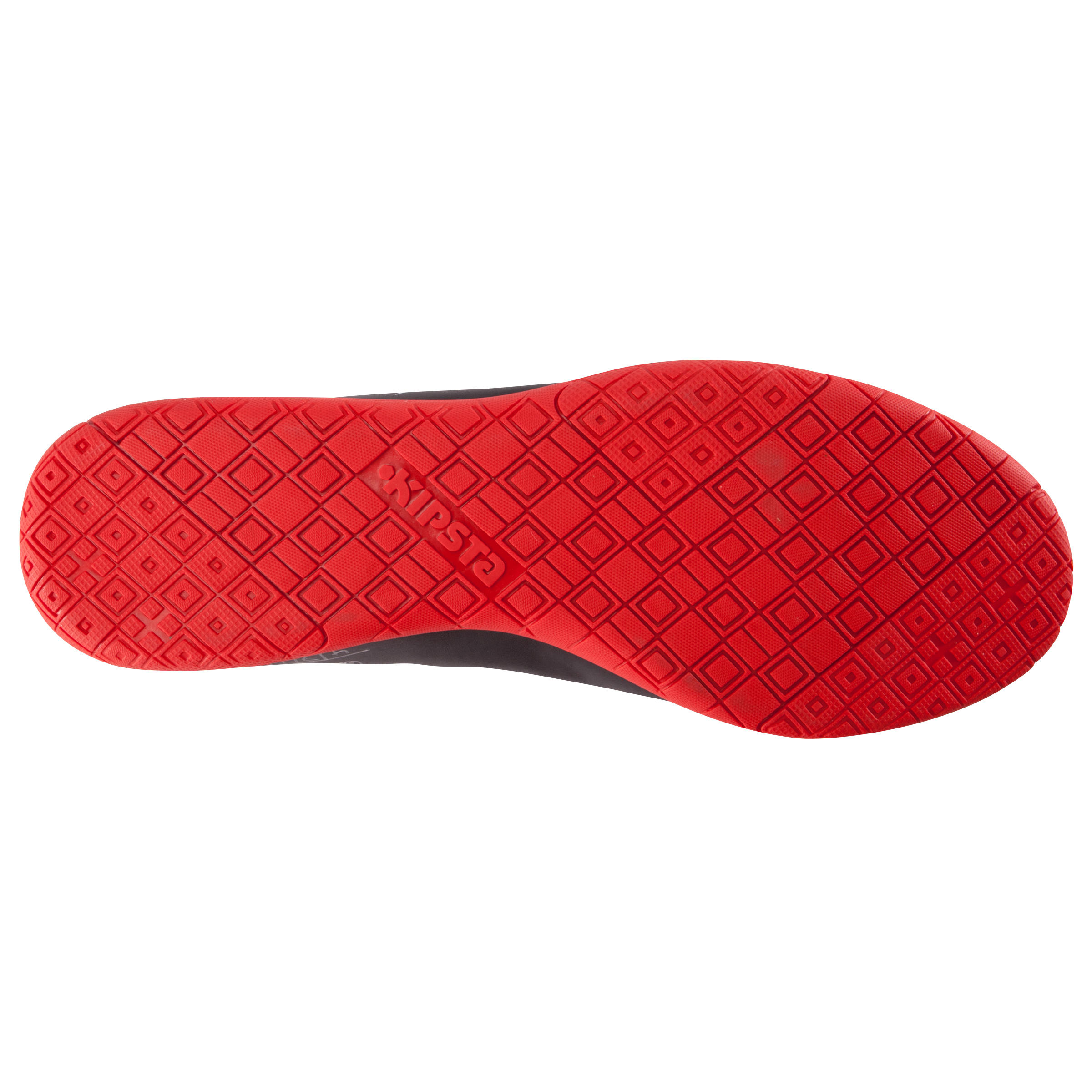 First 100 Sala Adult Futsal Trainers - Black/Red 7/14