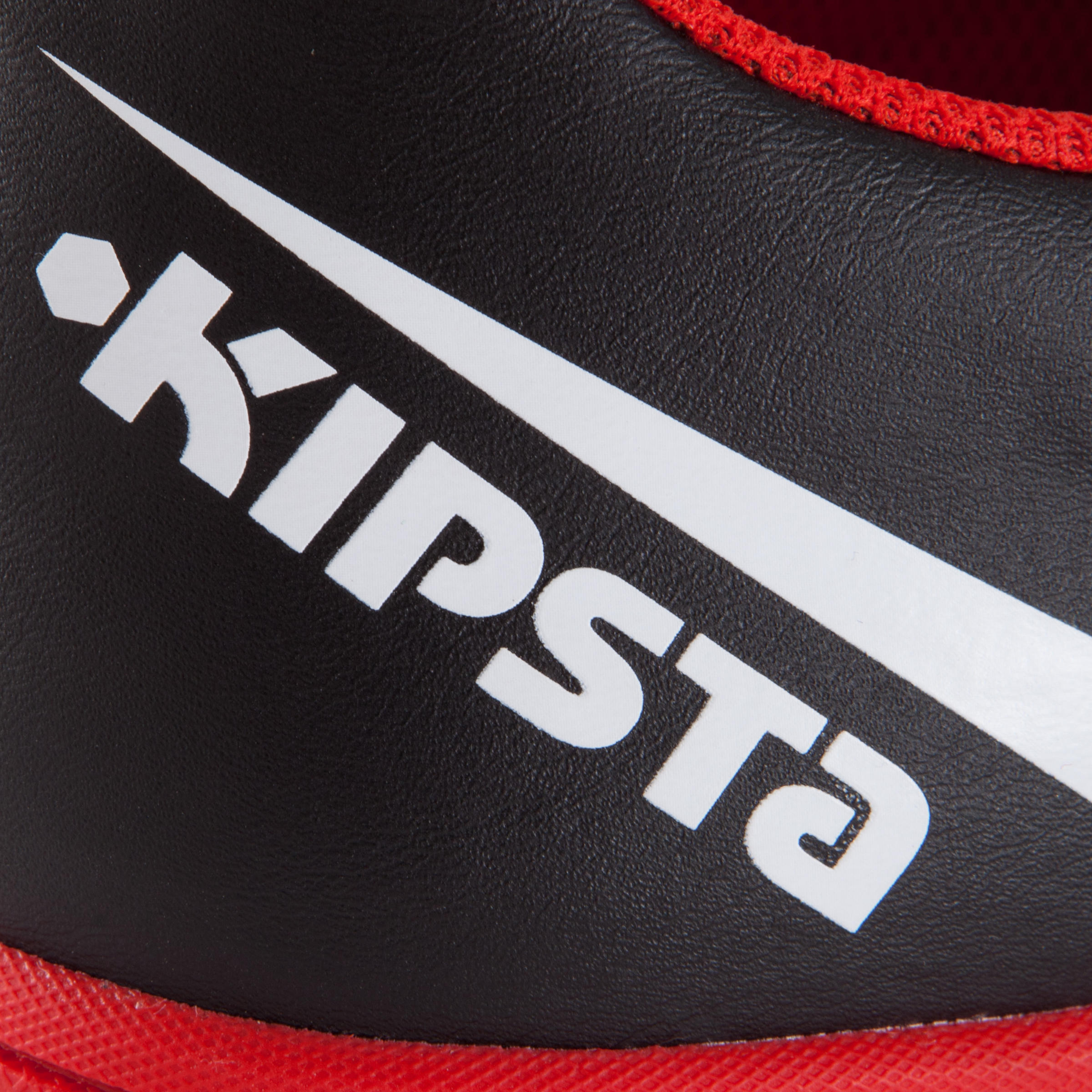 First 100 Sala Adult Futsal Trainers - Black/Red 14/14
