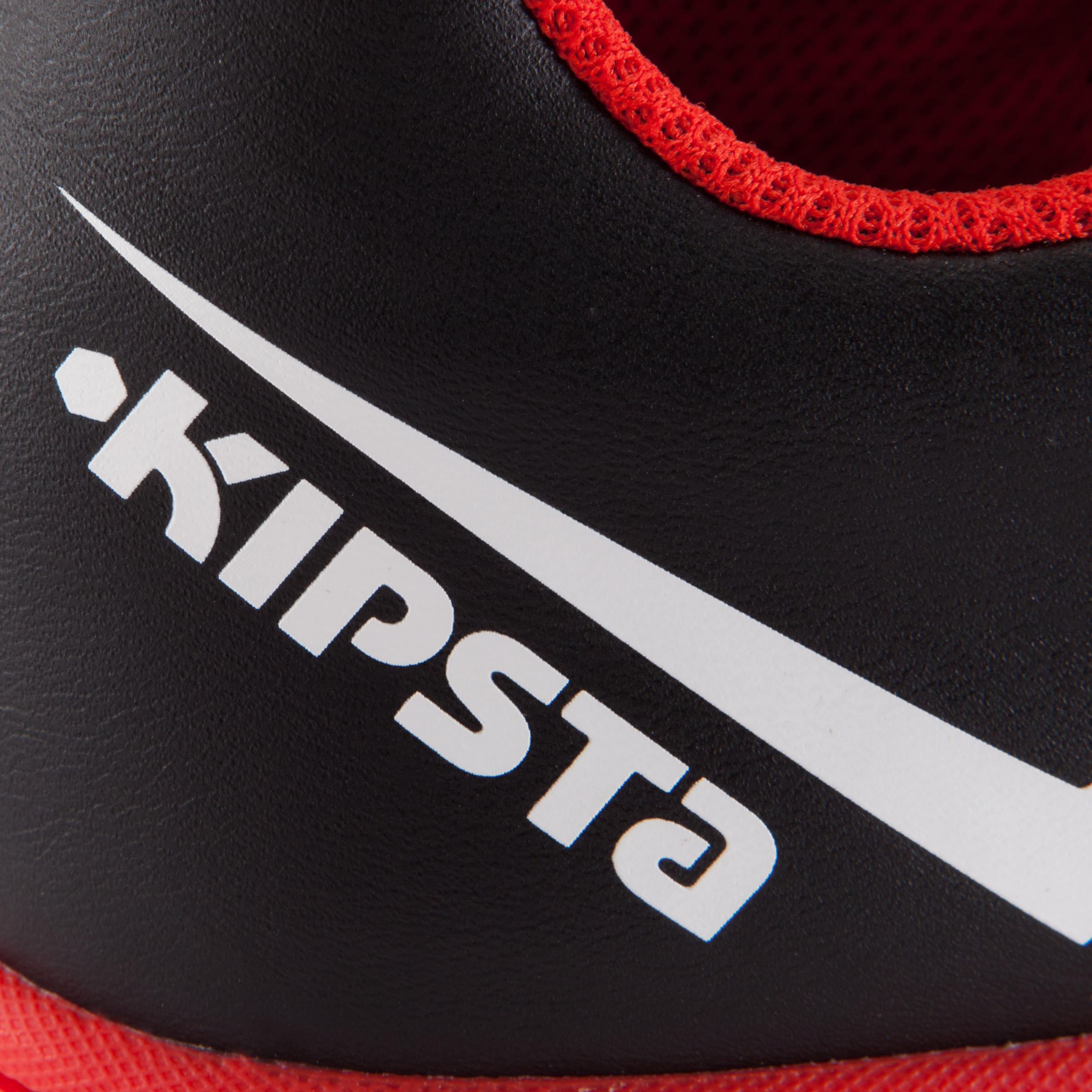 First 100 Kids Futsal Trainers - Black White Red 13/13