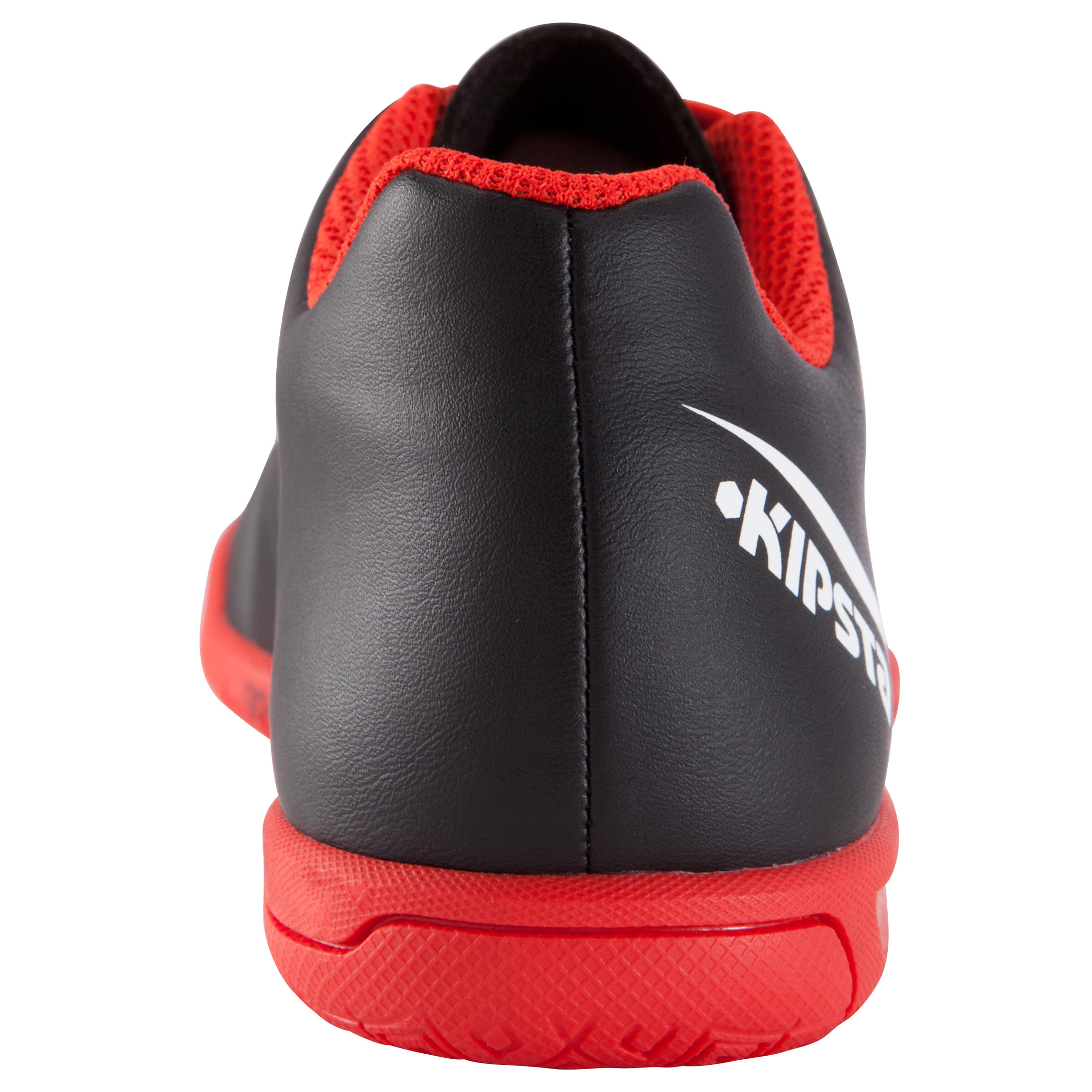 First 100 Kids Futsal Trainers - Black White Red 5/13
