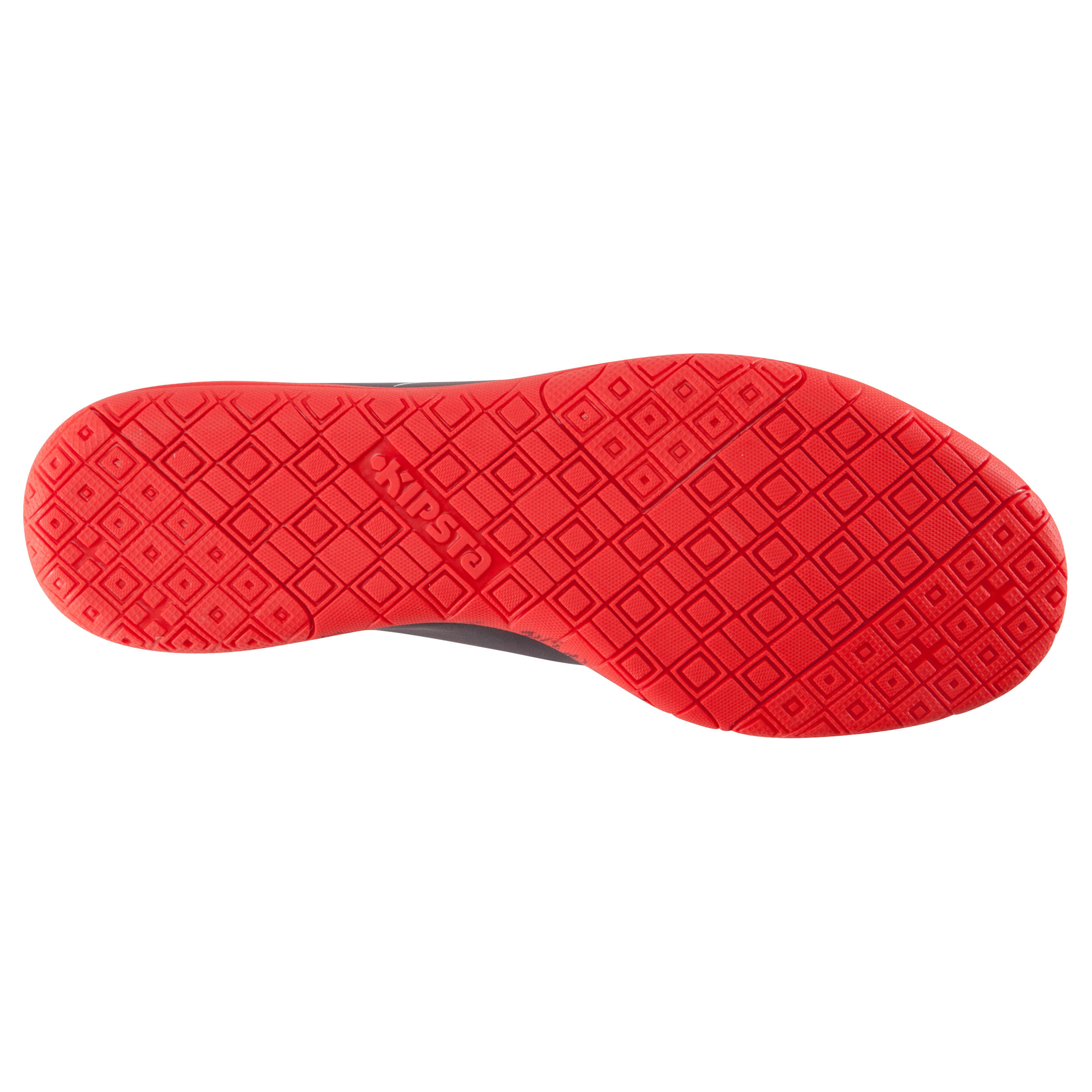 First 100 Kids Futsal Trainers - Black White Red 7/13
