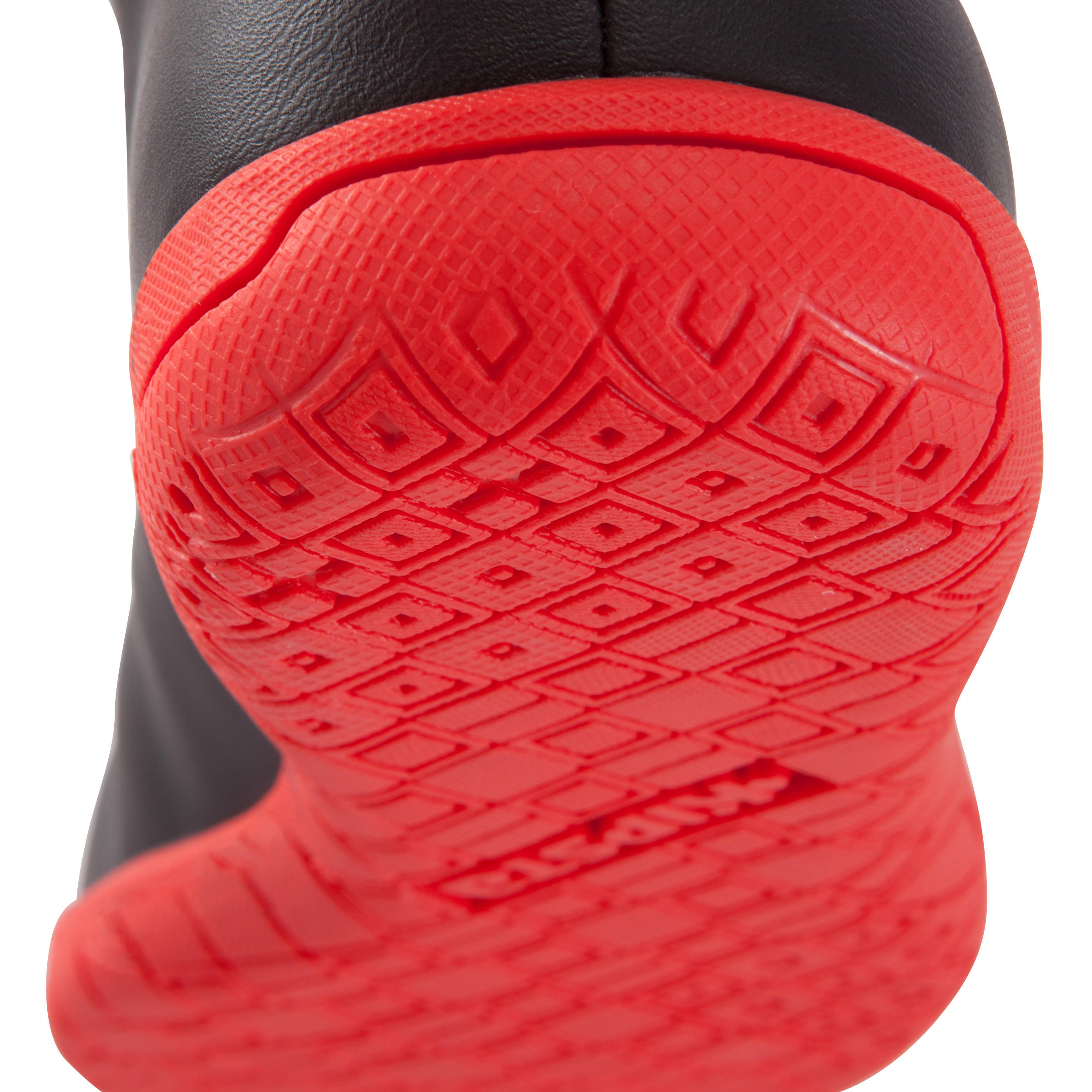 First 100 Kids Futsal Trainers - Black White Red 9/13